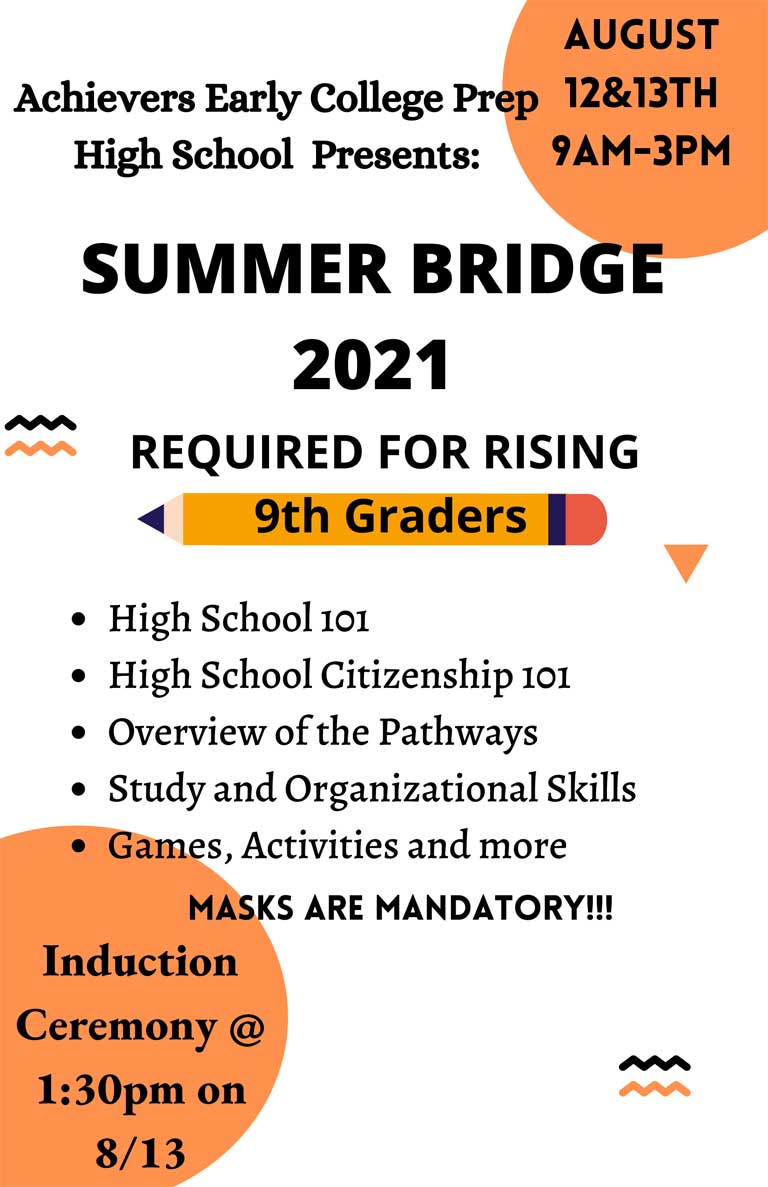 Event Flyer - Summer Bridge 2021